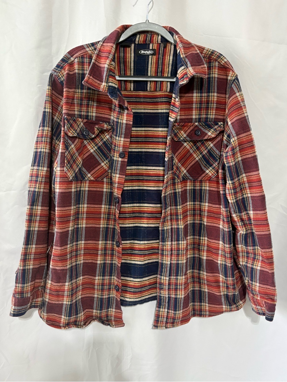 Buffalo Cotton Plaid Shirt Jacket size XXL